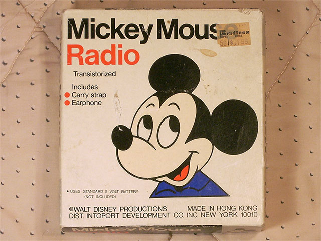 【希少】70s ミッキーマウス ヴィンテージ ラジオ Concept 2000 Radios - Concept 2000 179 Mickey Mouse 1970s
