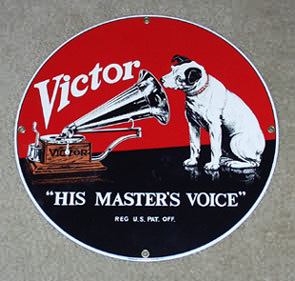Victor "His Master's Voice" Sign