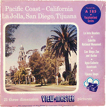 Pacific Coast - California: La Jolla, San Diego, Tijuana Sawyers Packet A185 S4