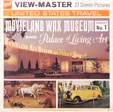 Movieland Wax Museum and Palace of Living Art Packet No. 1 gaf Packet A234 G3C