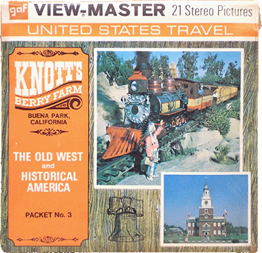 Knott's Berry Farm The Old West and Historical America Packet No. 3 gaf Packet A237 G3B