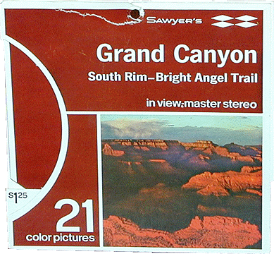 Grand Canyon , South Rim - Bright Angel Trail Sawyers Packet A361 SO