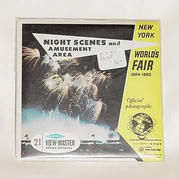 New York World's Fair 1964: Night Scenes and Amusement Area Sawyers Packet A672 S6