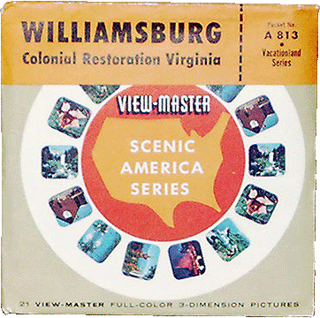 Williamsburg, Colonial Restoration Virginia Sawyers Packet A813 SU