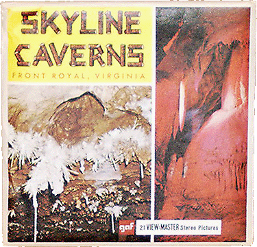 Skyline Caverns, Front Royal, Virginia gaf Packet A831 G1a
