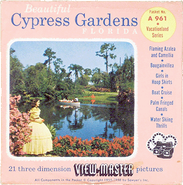 Beautiful Cypress Gardens, Florida Sawyers Packet A961 S4