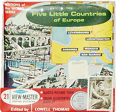 Five Little Countries of Europe Sawyers Packet B149 S6a