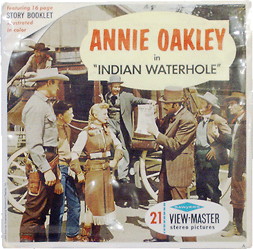 Annie Oakley in "Indian Waterhole" Sawyers Packet B470 S6a