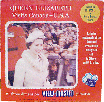 Queen Elizabeth Visits Canada - U.S.A. Sawyers Packet B925 S4