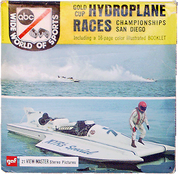 ABC Wide World of Sports: Gold Cup Hydroplane Races, Championships, San Diego gaf Packet B945 G1a