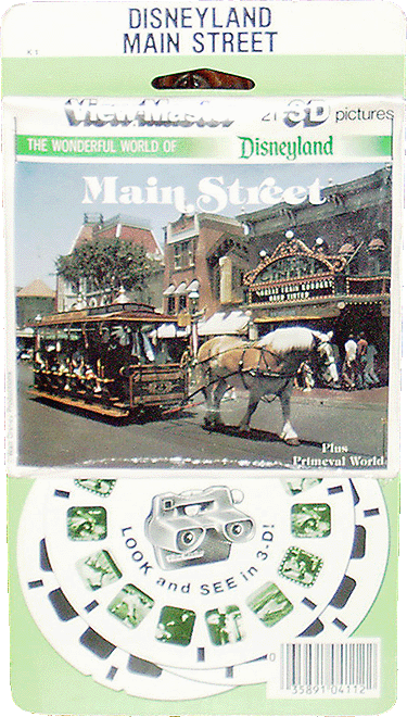 The Wonderful World of Disneyland: Main Street Plus Primeval World View-Master International Packet K1 V1