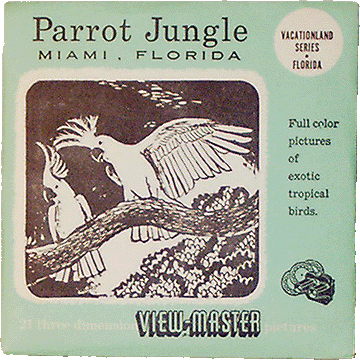 Parrot Jungle Miami, Florida Sawyers Packet 172-A-B-C S3D