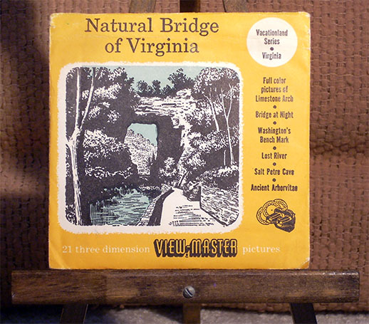 Natural Bridge of Virginia Sawyers Packet 79A-79B S3D