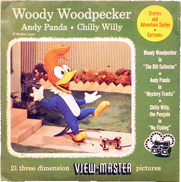 Woody Woodpecker, Andy Panda, Chilly Willy Sawyers Packet 821-822-823 S3