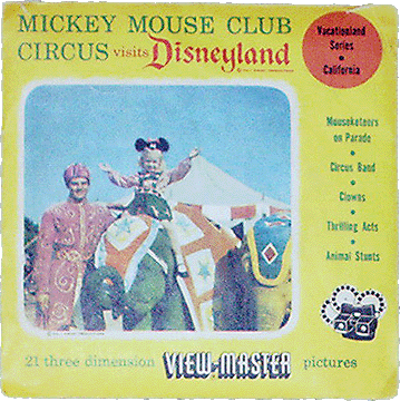 Mickey Mouse Club Circus Visits Disneyland Sawyers Packet 856-A-B-C S3