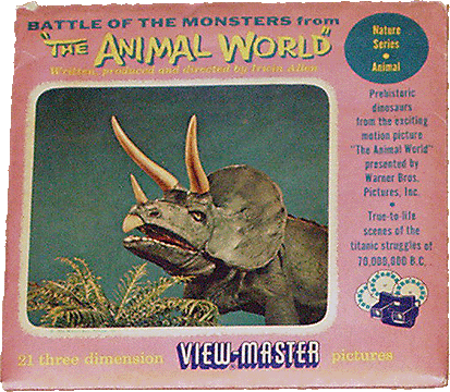 Battle of the Monsters from "The Animal World" Sawyers Packet 920-A-B-C S3