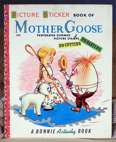 Picture Sticker Book of Mother Goose Book No. 4185